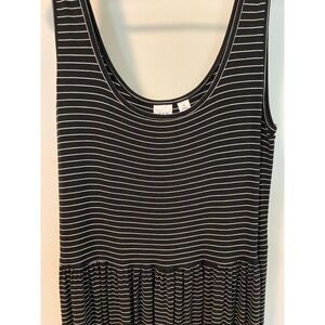 GAP Black & White Striped Sleeveless Dress NWOT Size Medium